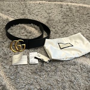 Gucci double GG belt